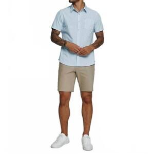 NEW 7DIAMONDS weston short sleeve shirt in white